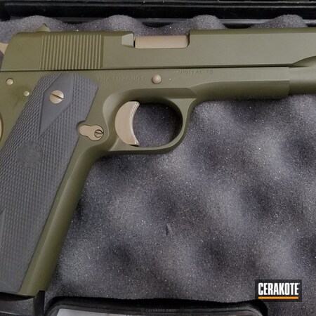 Powder Coating: Mil Spec O.D. Green H-240,1911,Handguns,Pistol,MAGPUL® FLAT DARK EARTH H-267