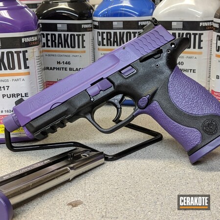 Powder Coating: Smith & Wesson,Pistol,Bright Purple H-217
