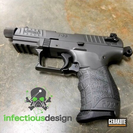Powder Coating: Conceal Carry,Smoke E-120,Plinker,Walther P-22,Pistol,Walther