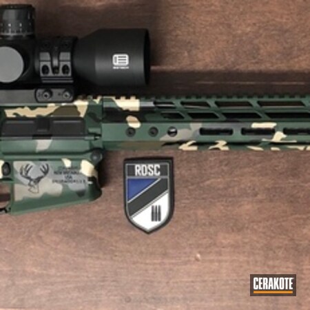 Powder Coating: Graphite Black H-146,Highland Green H-200,Stag Arms,Custom Camo,Tactical Rifle,Patriot Brown H-226