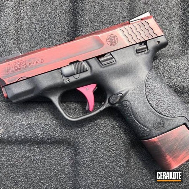 Cerakoted Smith & Wesson Red Base With Graphite Black Secondary