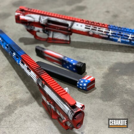 Powder Coating: Graphite Black H-146,NRA Blue H-171,Stormtrooper White H-297,USMC Red H-167,Freedom,Tactical Rifle,American Flag,Upper / Lower / Handguard