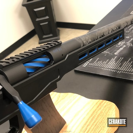 Powder Coating: Graphite Black H-146,NRA Blue H-171,Peek-a-boo,Fluted Barrel,Proof Research,Curtis Actions,Sage Precision,Curtis Custom,Bolt,Color Fill,Bolt Action Rifle