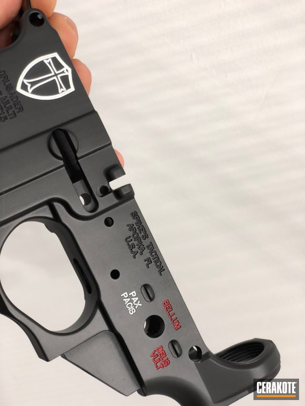 Custom Engraved And Cerakoted Lower Receiver By Web User Cerakote