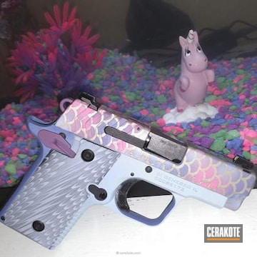 Cerakoted Mermaid Themed Springfield Handgun