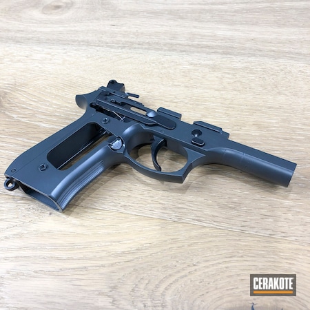 Powder Coating: Smoke E-120,Cerakote Elite Series,Frame,Handguns,Beretta 92 Pistol,Pistol,Beretta
