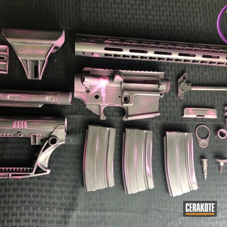 Powder Coating: Cobalt H-112,Gun Parts,Prison Pink H-141