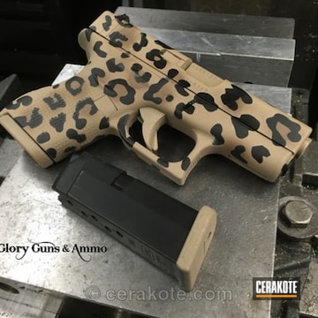 Cerakoted Cheetah Print Glock Handgun
