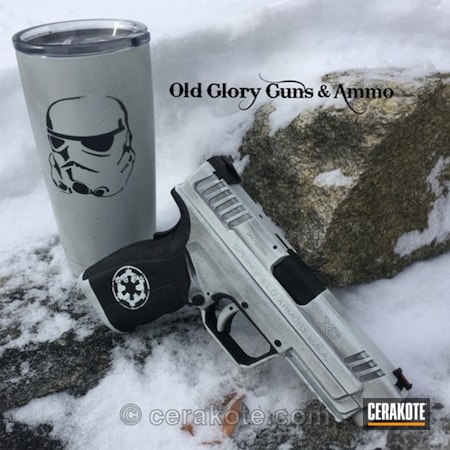 Powder Coating: Matching Set,Graphite Black H-146,Snow White H-136,Star Wars Theme,Coffee Mug,Springfield XD,Springfield Armory,Daily Carry,Stormtrooper,Imperial Logo,Imperial,Carry Gun