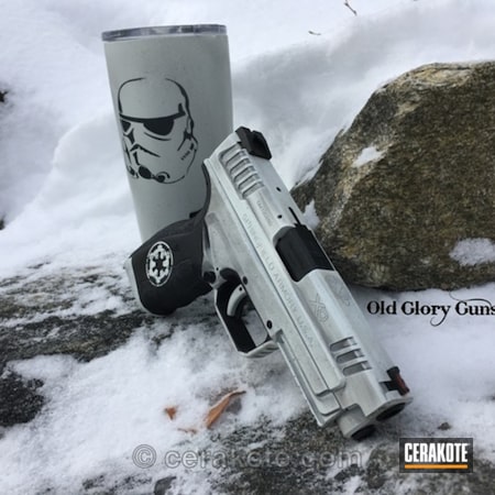Powder Coating: Matching Set,Graphite Black H-146,Snow White H-136,Star Wars Theme,Coffee Mug,Springfield XD,Springfield Armory,Daily Carry,Stormtrooper,Imperial Logo,Imperial,Carry Gun