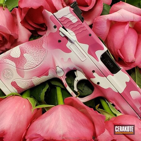 Powder Coating: Smith & Wesson,Snow White H-136,Girls Gun,22lr,SIG™ PINK H-224,Pistol,MultiCam,Valentine's Day