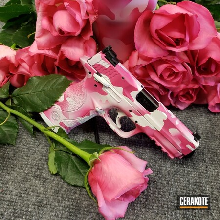 Powder Coating: Smith & Wesson,Snow White H-136,Girls Gun,22lr,SIG™ PINK H-224,Pistol,MultiCam,Valentine's Day