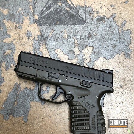 Powder Coating: Springfield XDS,XDS,Handguns,Pistol,Springfield Armory,O.D. Green H-236