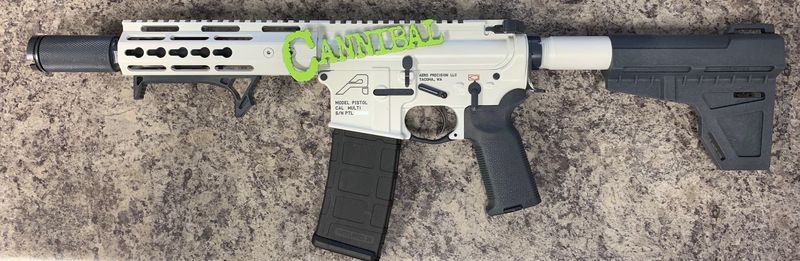 H-140 Bright White and H-234 Sniper Grey by Web User | Cerakote