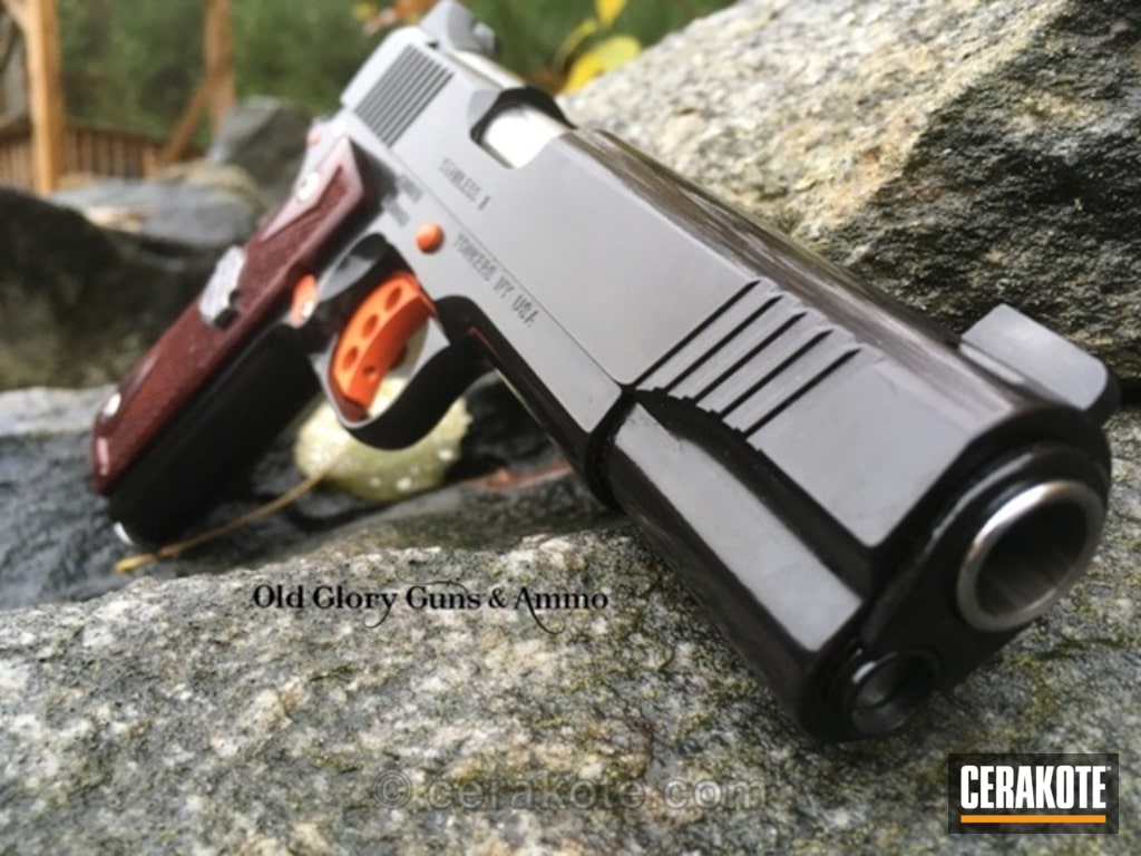 Harley Davidson Themed Kimber 1911 Handgun By Dana Ryll Cerakote