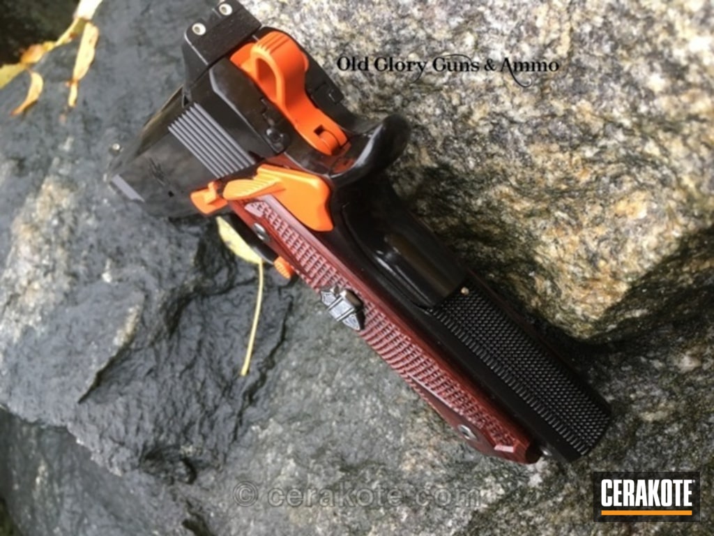 Harley Davidson Themed Kimber 1911 Handgun By Dana Ryll Cerakote