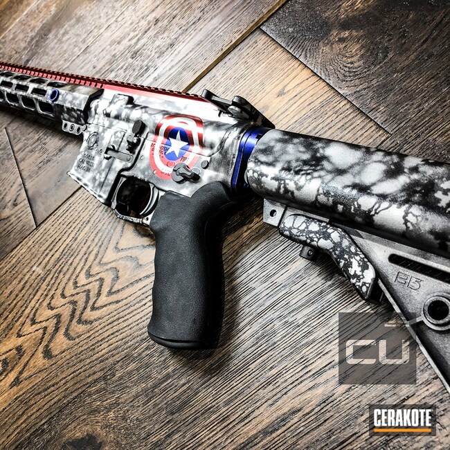 Cerakoted Bci Defense Ar-15 In A Marvel Comic Themed Finish