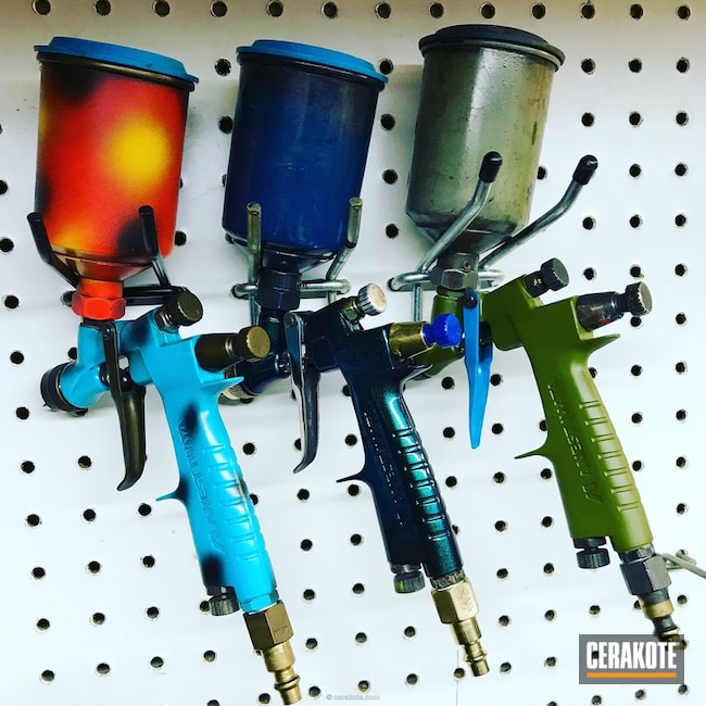 Cerakoted Custom Coated Paintball Guns