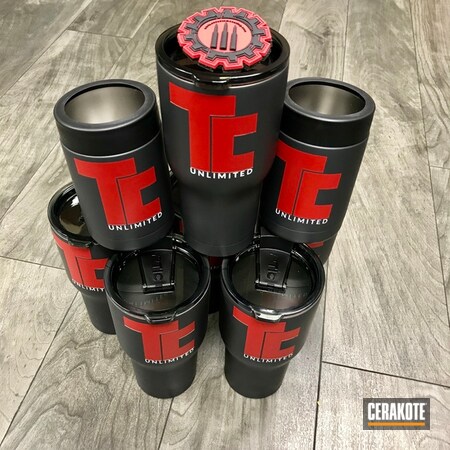 Powder Coating: Hidden White H-242,No Limits,Stencil,Camping,Sniper Grey H-234,Uniform,Cups,Custom Stenciling,Red,Tumbler,Marketing,Ideas,Drink Carrier,USMC Red H-167,tcunlimited,People,Drinkware,Black,Company Logo,Simple Cerakote,More Than Guns,Art,Crowd,Gift,TCU