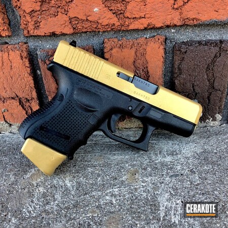 Powder Coating: Glock,Pistol,Gold H-122