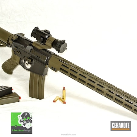 Powder Coating: Two Tone,BLACKOUT E-100,MAGPUL® O.D. GREEN H-232,Tactical Rifle,AR-15