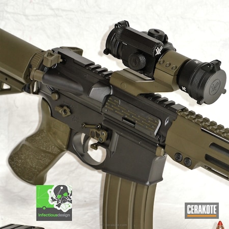 Powder Coating: Two Tone,BLACKOUT E-100,MAGPUL® O.D. GREEN H-232,Tactical Rifle,AR-15