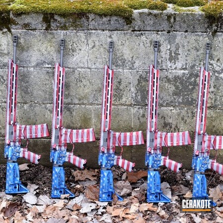 Powder Coating: Matching,S.H.O.T,America,Springfield Armory,FIREHOUSE RED H-216,Graphite Black H-146,NRA Blue H-171,1911,Stormtrooper White H-297,Tactical Rifle,American Flag,Pistols,Distressed American Flag
