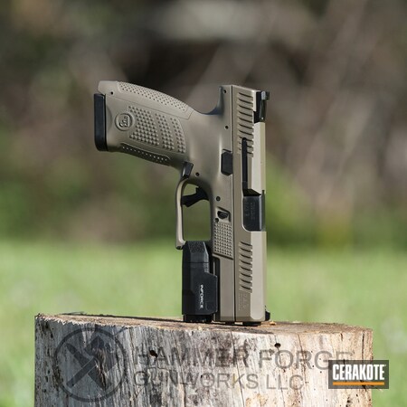 Powder Coating: 9mm,CZ P10C,Cerakote Elite Series,BLACKOUT E-100,Handguns,Pistol,CZ,CZ-USA,p10c,FDE E-200