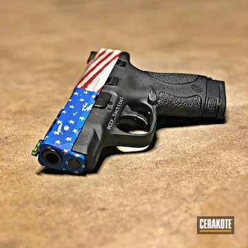 Cerakoted Cerakoted American Flag Smith & Wesson Handgun