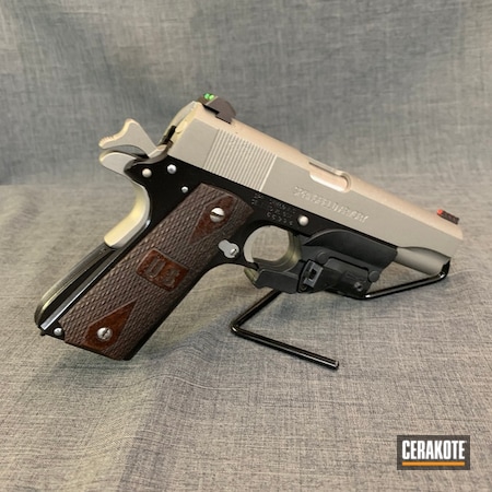 Powder Coating: Graphite Black H-146,1911,Pistol,Springfield 1911,Springfield Armory,Titanium H-170