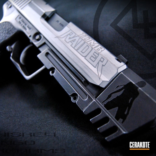 Cerakoted Tomb Raider Themed Hk Usp Handgun