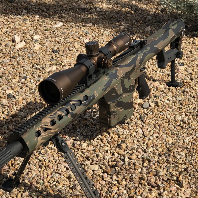 Barrett Bolt Action Rifle in a Tiger Stripe Camo Finish by Web User ...