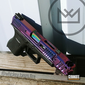 Cerakoted Glock Handgun In A Cerakote And Gun Candy Finish