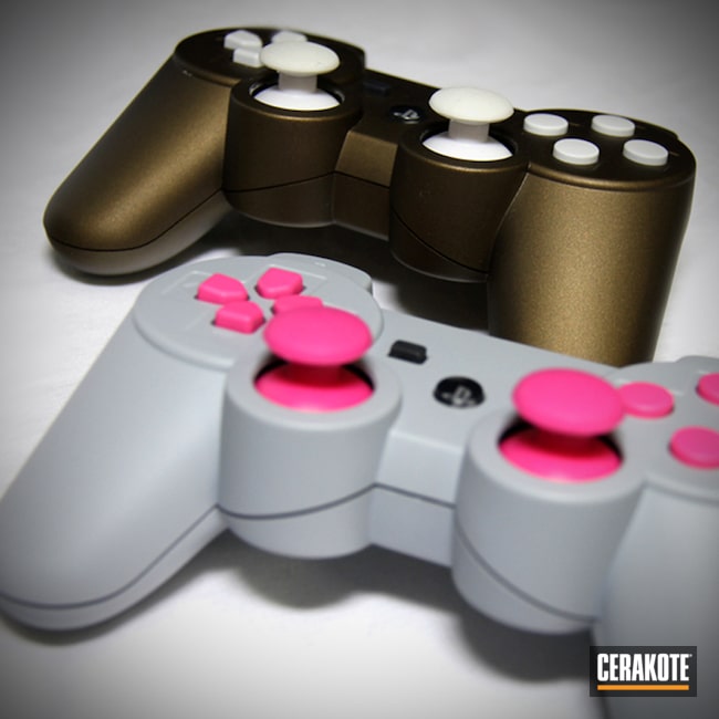Cerakoted Custom Playstation Gaming Controllers