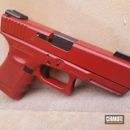 Powder Coating: Crimson H-221,Glock,Pistol,Glock 19,Solid Tone
