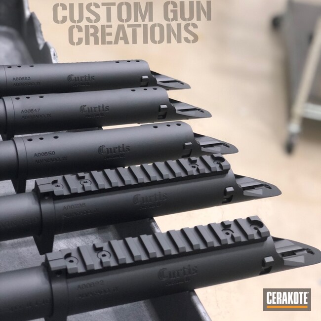 Cerakoted Curtis Custom Actions Done In H-146 Graphite Black