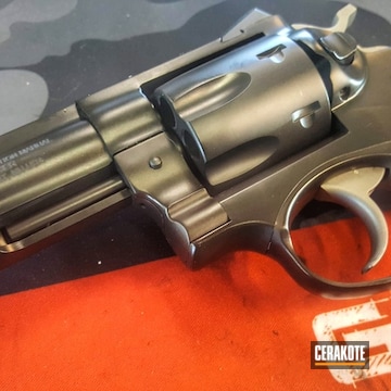 Cerakoted Ruger Gp100 Revolver In Cerakote H-146 Graphite Black