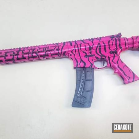 Powder Coating: Graphite Black H-146,Smith & Wesson,SIG™ PINK H-224,Smith & Wesson M&P 15-22,Tactical Rifle,Pink Camo