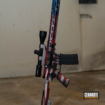 Cerakoted American Flag 300 Blackout Rifle