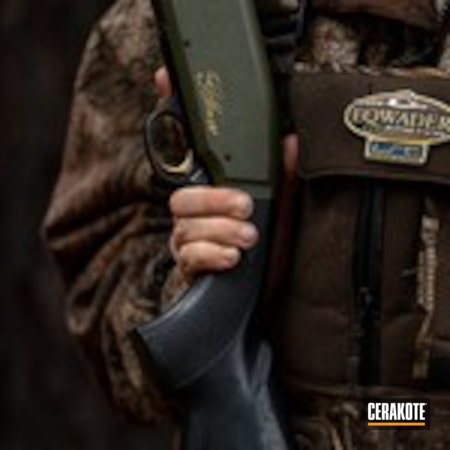 Powder Coating: Shotgun,Sniper Green H-229,Browning Gold Hunter,Hunting Shotgun,Browning,Hunting