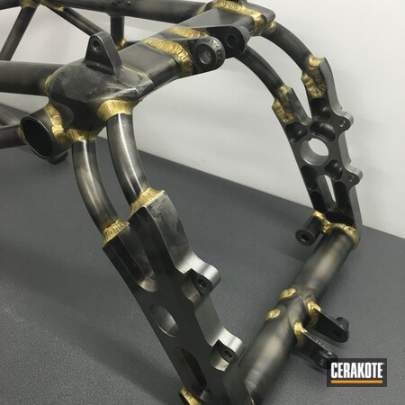 Powder Coating: Motorcycles,Frame,MATTE ARMOR CLEAR H-301