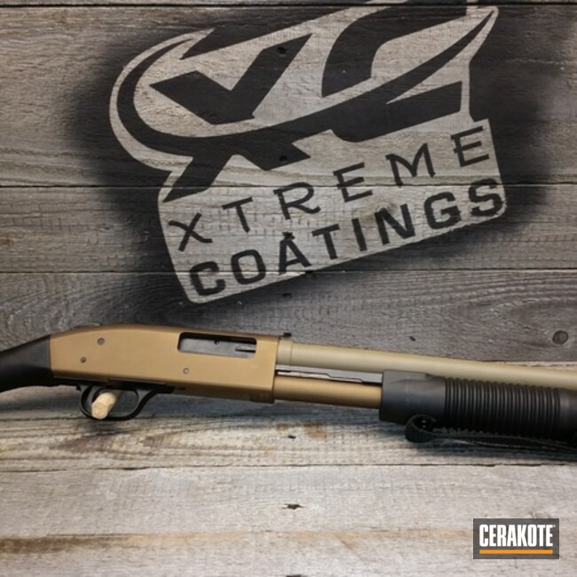 Cerakoted H-148 Burnt Bronze And H-235 Coyote Tan