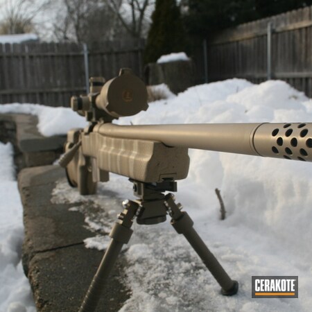 Powder Coating: DESERT SAND H-199,Remington,Snakeskin Camo,Bolt Action Rifle,MAGPUL® FLAT DARK EARTH H-267