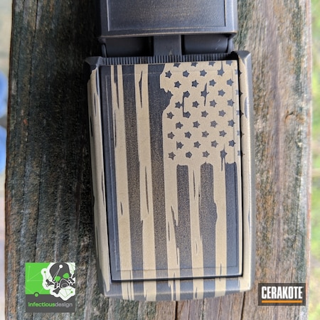 Powder Coating: Laser Engrave,Graphite Black H-146,Belt Buckle,American Flag,Burnt Bronze H-148,More Than Guns,Distressed American Flag