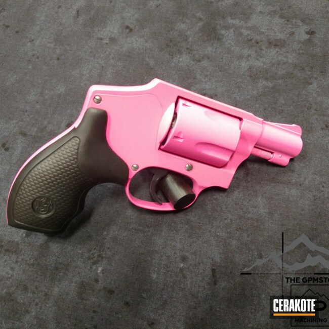 Smith Wesson Revolver Done In H 141 Prison Pink By Web User Cerakote