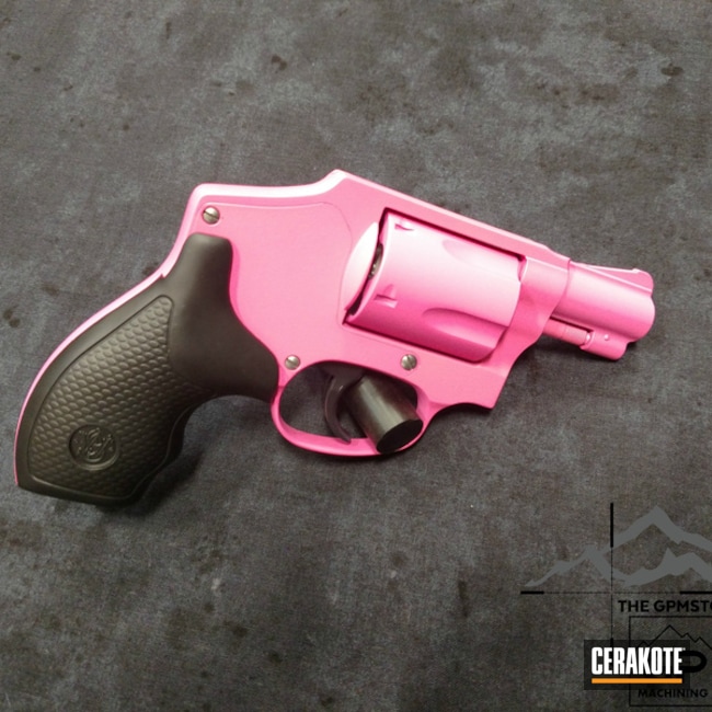 Smith Wesson Revolver Done In H 141 Prison Pink By Web User Cerakote