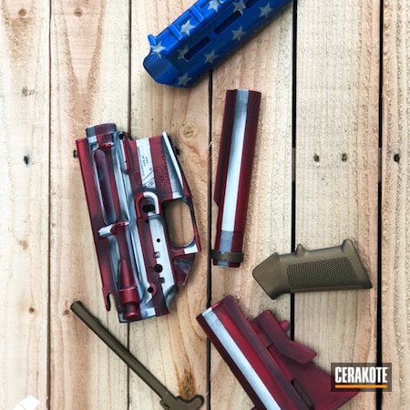 Powder Coating: Bushmaster,NRA Blue H-171,Custom Mix,American Flag,FIREHOUSE RED H-216,Stars and Stripes,Gun Parts