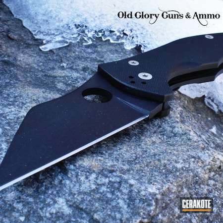 Powder Coating: Armor Black H-190,Knife Handles,Knife Blade,MATTE ARMOR CLEAR H-301,More Than Guns,Folding Knife