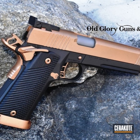 Powder Coating: 10mm,Copper Color,Pin Gun,Rock Island Armory 1911,HIGH GLOSS ARMOR CLEAR H-300,Custom Copper,10mm 1911,Longslide,GunCandy,1911,Rock Island 1911,Copper,Pistol,Rock Island Armory,Target Pistol,Double Stack