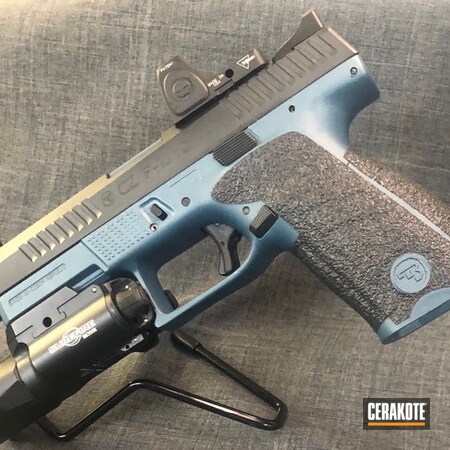 Powder Coating: Pistol,Blue Titanium H-185,CZ
